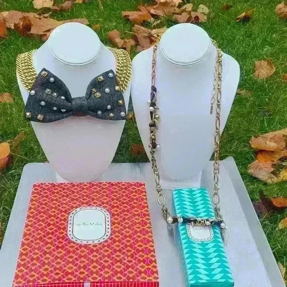 Stella and Dot French twist ribbon necklace - Picture 6 of 14